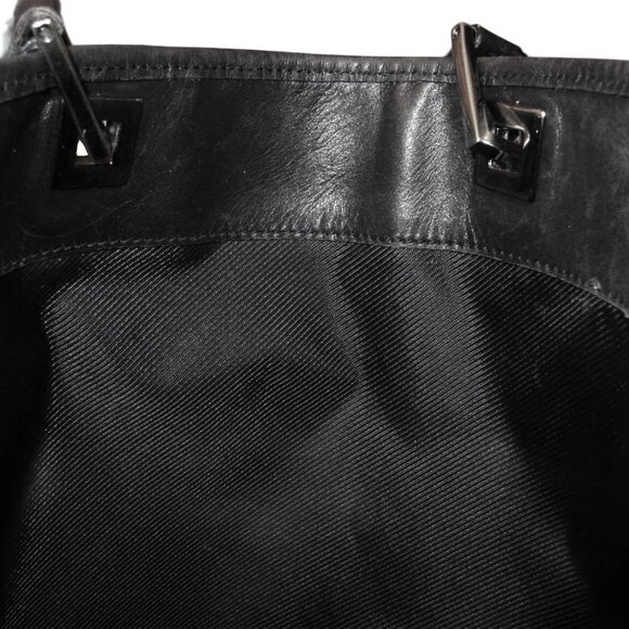 GUCCI Large All Black GG Signature Logo Shopper Tote Bag 31243 2123 - Picture 11 of 13